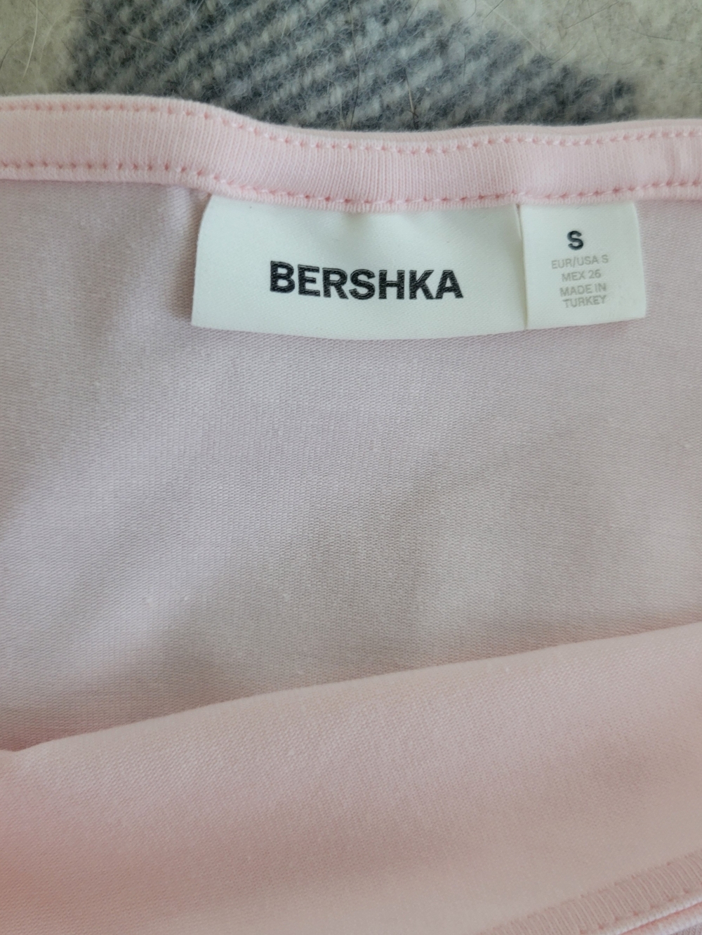 Bershka Pink Boatneck Crop Top - Picture 3 of 3